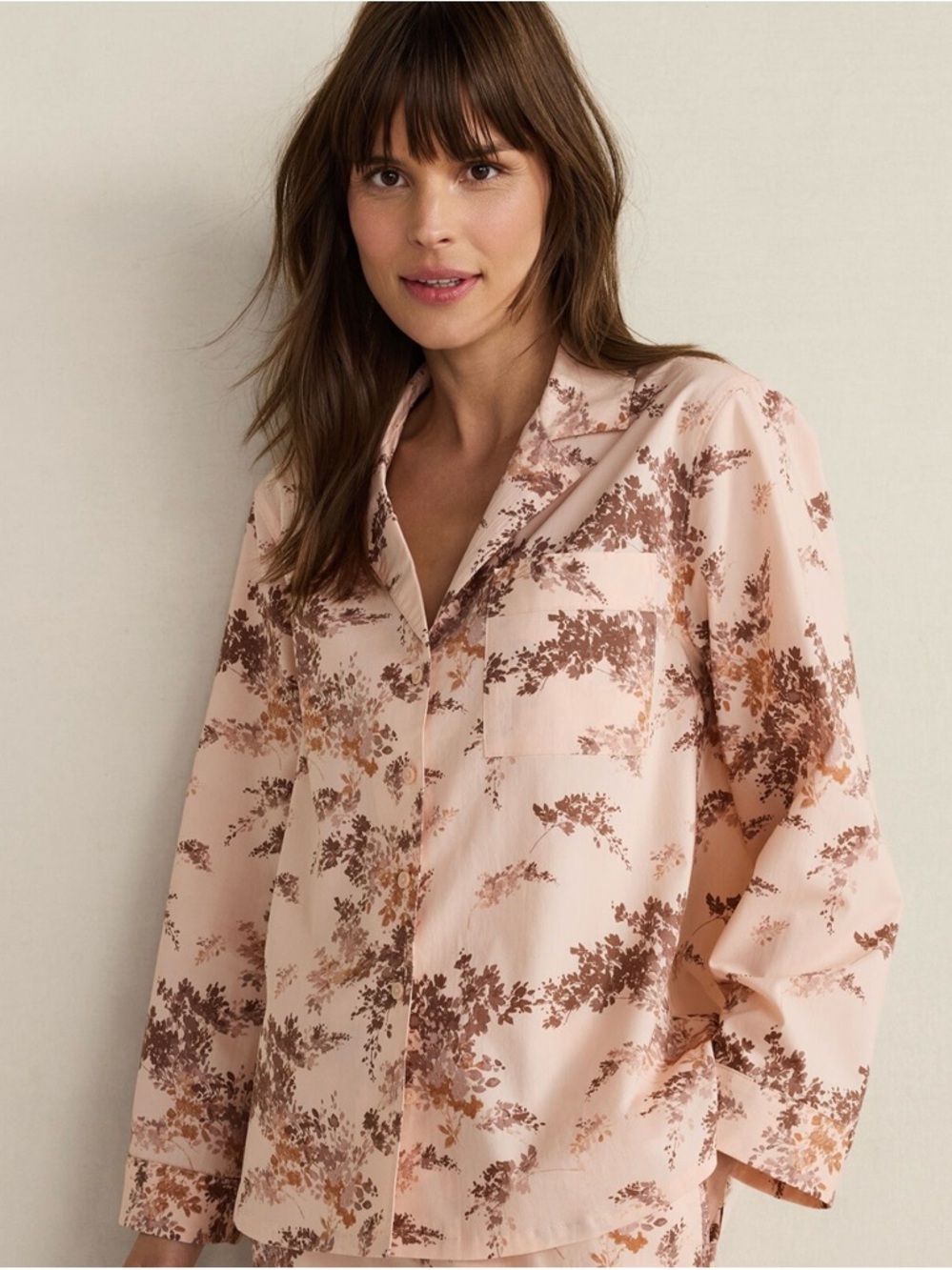 Haven Well Within Organic Cotton Poplin Painted Rose Top Size Small